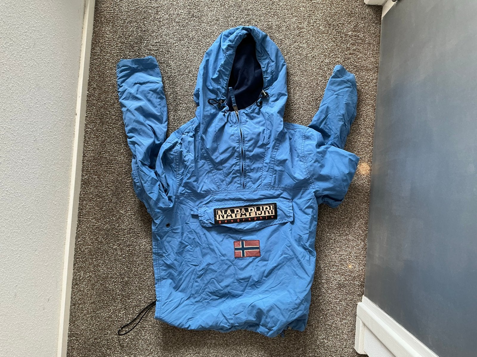 Napapijri Skidoo jas kindermaat L - Blauw, Ophalen, Gebruikt, Jongen of Meisje, Jas