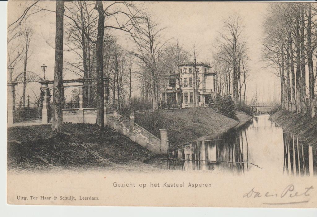 Asperen in de Betuwe Gezicht op Kasteel Asperen, Ophalen of Verzenden, Voor 1920, Gelopen, Gelderland