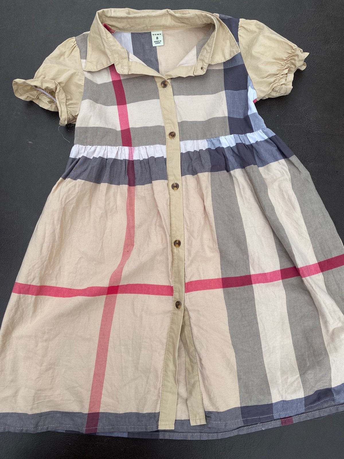 PRACHTIG BURBERRY JURKJE, Kinderen en Baby's, Ophalen of Verzenden, Zo goed als nieuw, Meisje, Jurkje of Rokje
