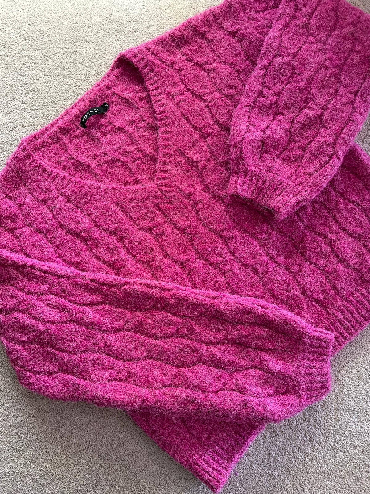 YDENCE roze kabeltrui maat M, Verzenden, Zo goed als nieuw, Maat 38/40 (M), Roze