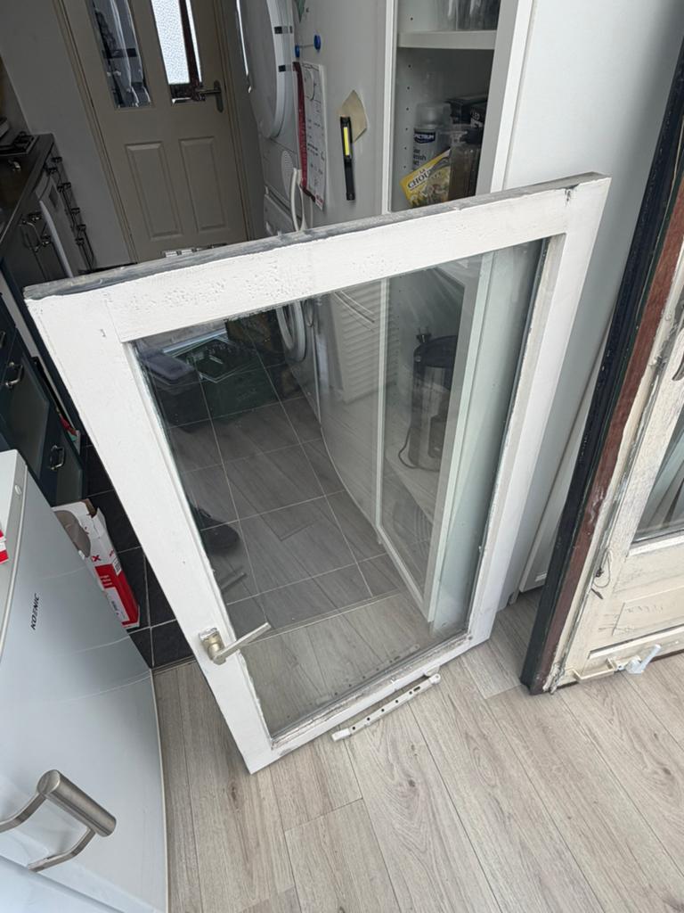 Raam met dubbelglas, Ophalen, Gebruikt, Minder dan 75 cm, Raamkozijn