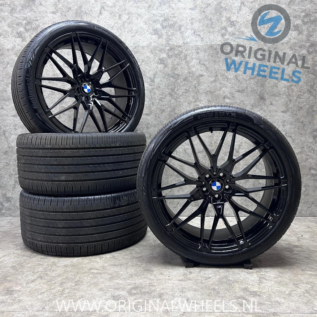 22 inch Performance velgen + zomerbanden BMW X5 X6 G05 G06, Original Wheel, Gebruikt, Banden en Velgen, Overige maten
