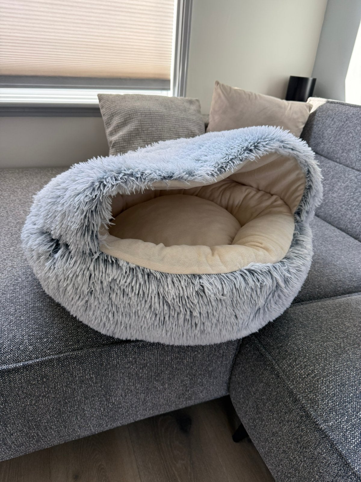 Kattenmand/cave, Dieren en Toebehoren, Kattenmanden, Ophalen, Zo goed als nieuw, Pluche