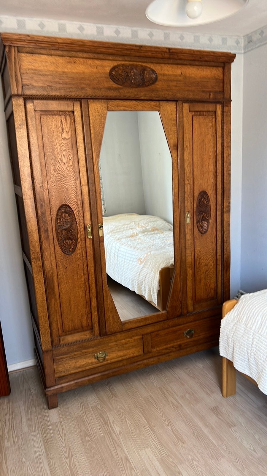 Mooie antieke brocante kast vintage bewerkt, Ophalen