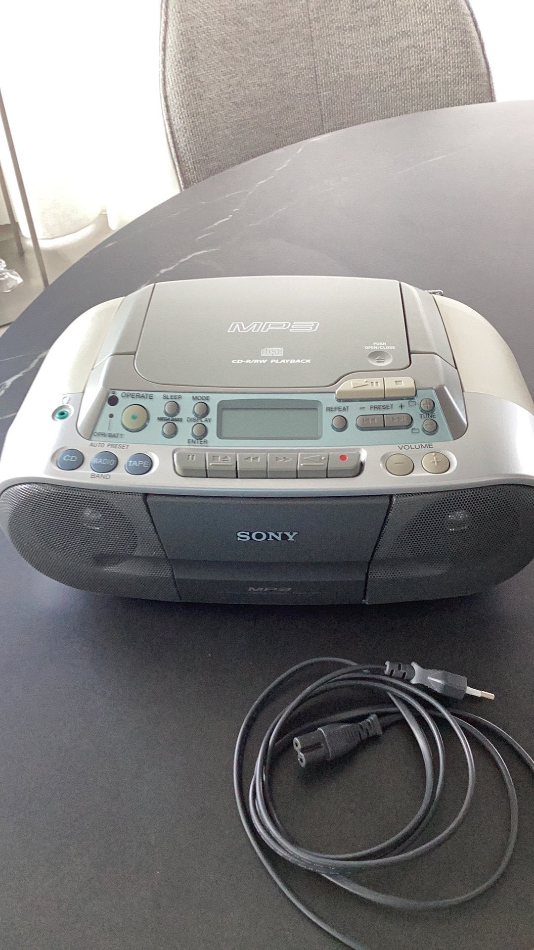 Sony MP3 CD radio cassette corder CFD-S03CPL, Ophalen of Verzenden, Gebruikt, Radio, Met cd-speler