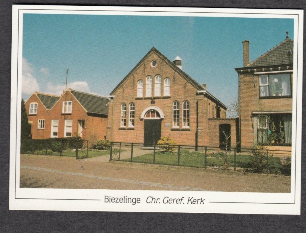 Biezelinge  Chr. Geref. Kerk 1988 Ongelopen, Verzamelen, Verzenden, 1980 tot heden, Ongelopen, Zeeland