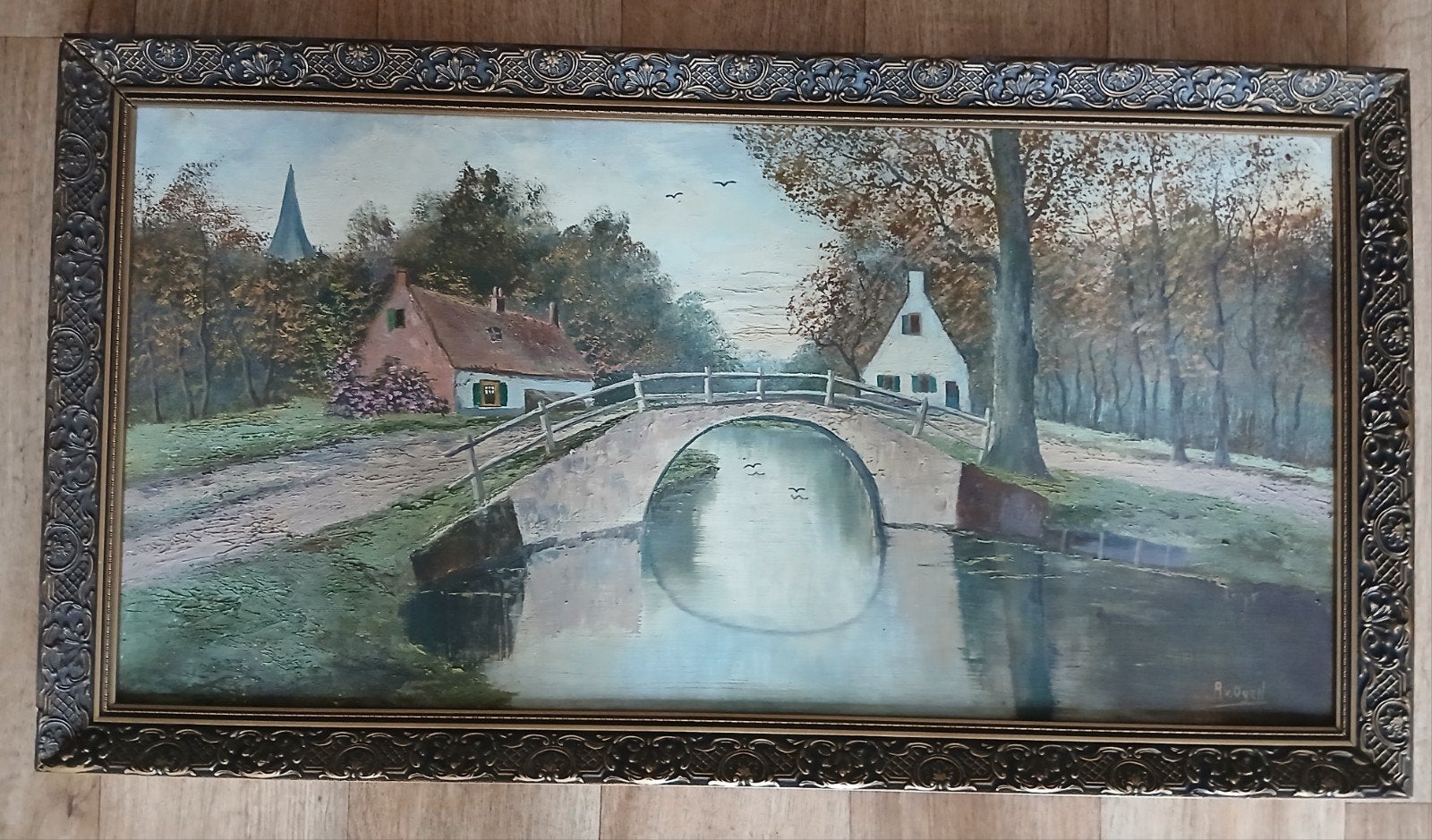 Schilderij  (Landschap), Antiek en Kunst, Ophalen of Verzenden