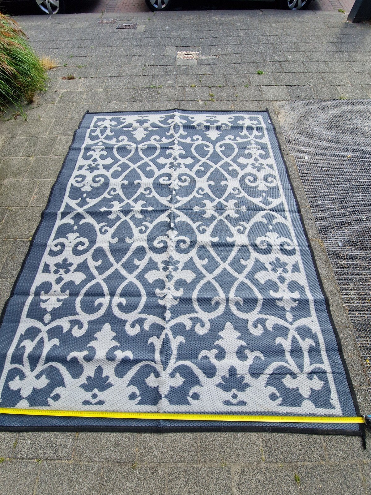 BO-CAMP  KAMPEERKLEED/ BUITENKLEED / PATIO MAT MAAT L 270X20, Ophalen, Gebruikt