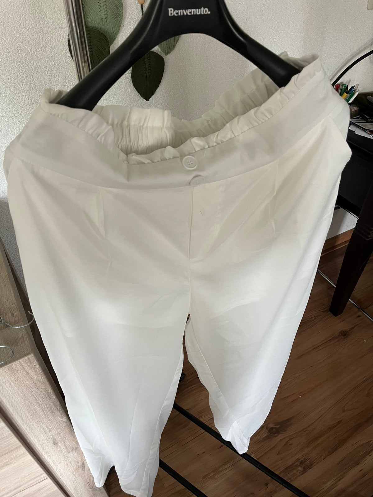 Zomerbroek dames XL, Ophalen of Verzenden, Zo goed als nieuw, Maat 46/48 (XL) of groter, Wit