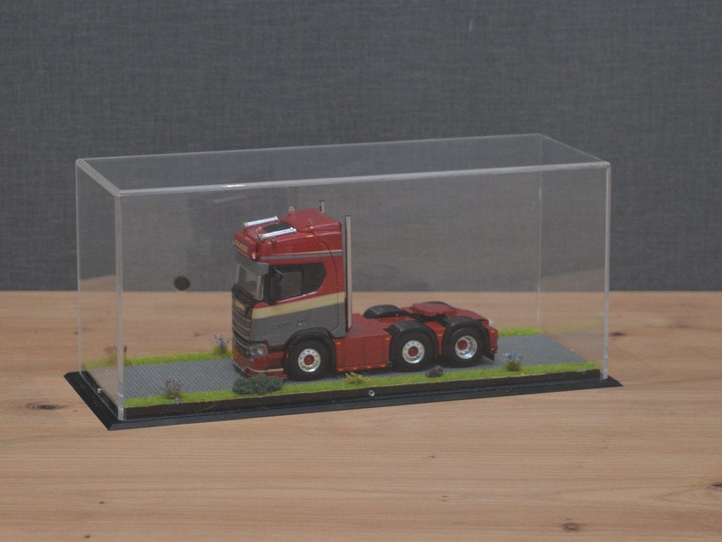 Dioramavitrine losse trekker, Grijze klinkers (25x9x11cm), Ophalen of Verzenden, Nieuw, Bus of Vrachtwagen, Wsi