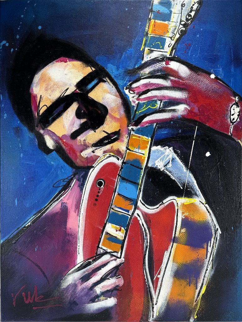 255. Acrylschilderij, Jurjen Ruben - "Rock You", 2016, Antiek en Kunst, Ophalen
