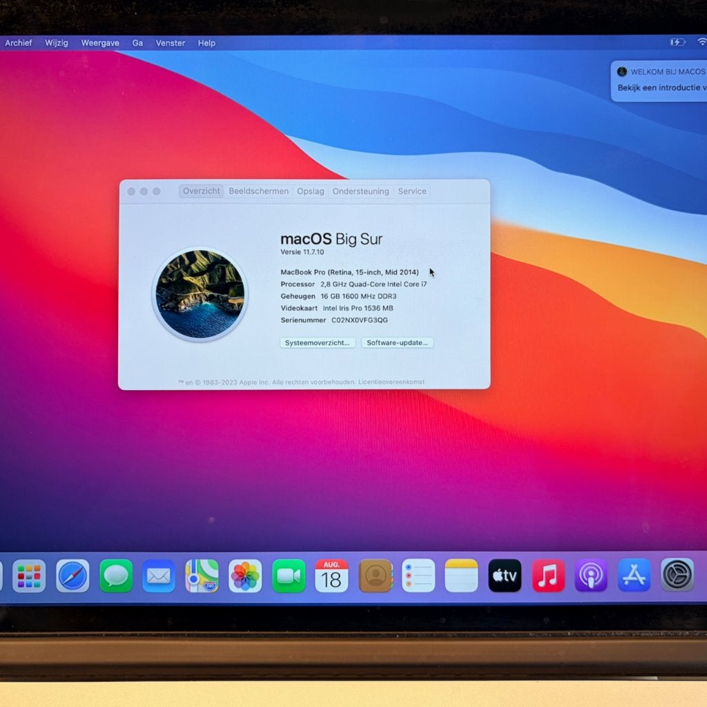 MacBook Pro 15-inch 2014, Computers en Software, Apple Macbooks, MacBook Pro, Gebruikt, 256 GB, 2 tot 3 Ghz