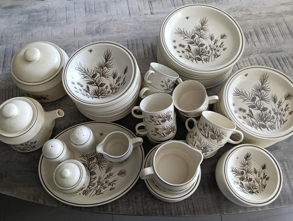 71-delig Grindley Pinewood servies - ook in delen, Antiek en Kunst, Ophalen of Verzenden