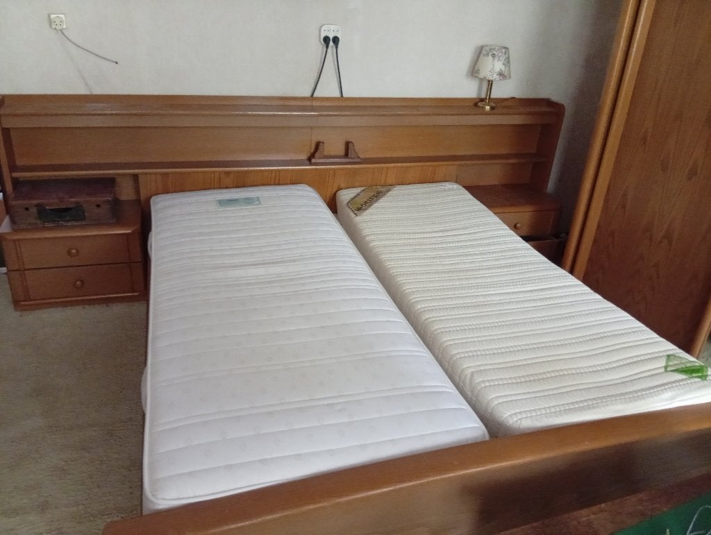 slaapkamer compleet, Ophalen, Zo goed als nieuw, Tweepersoons, Modern licht eiken