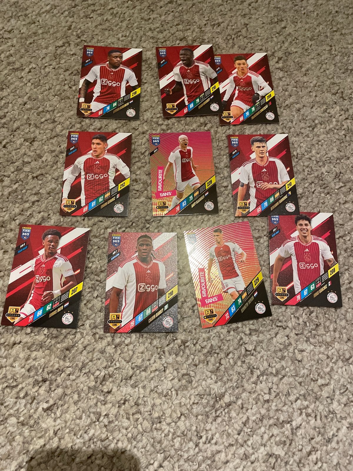 Ajax FIFA 365 Adrenalyn XL 2024 Spelerskaarten Collectie, Verzenden, Zo goed als nieuw, Ajax, Spelerskaart