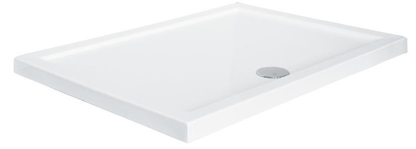 DOUCHEBAK 120x80 cm en 120x90 cm LAAG, Ophalen, Nieuw, Wit