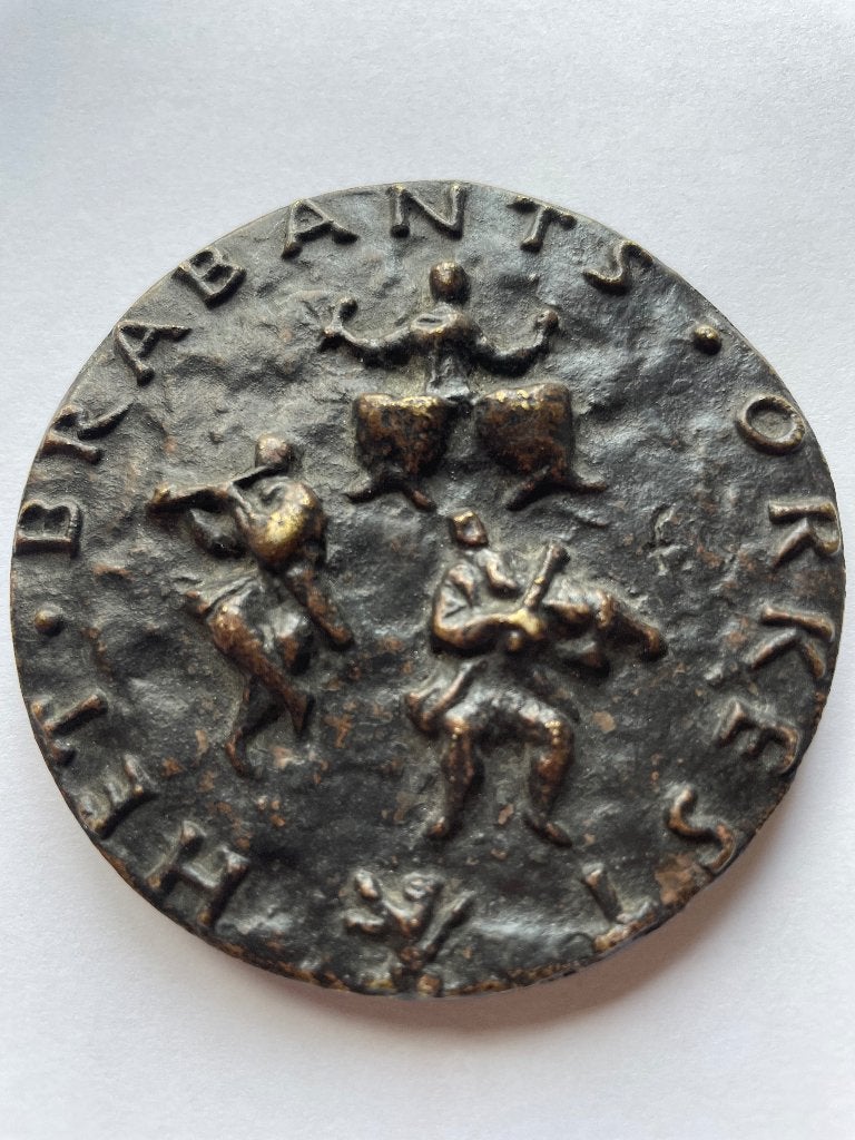 "HET BRABANTS  ORKEST"  bronzen gietpenning, Verzenden, Brons, Nederland