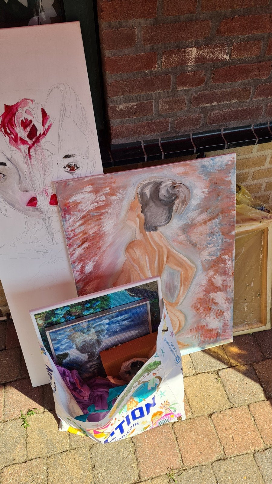 schilderij lijsten computer onderdelen canvas, Ophalen, Gebruikt
