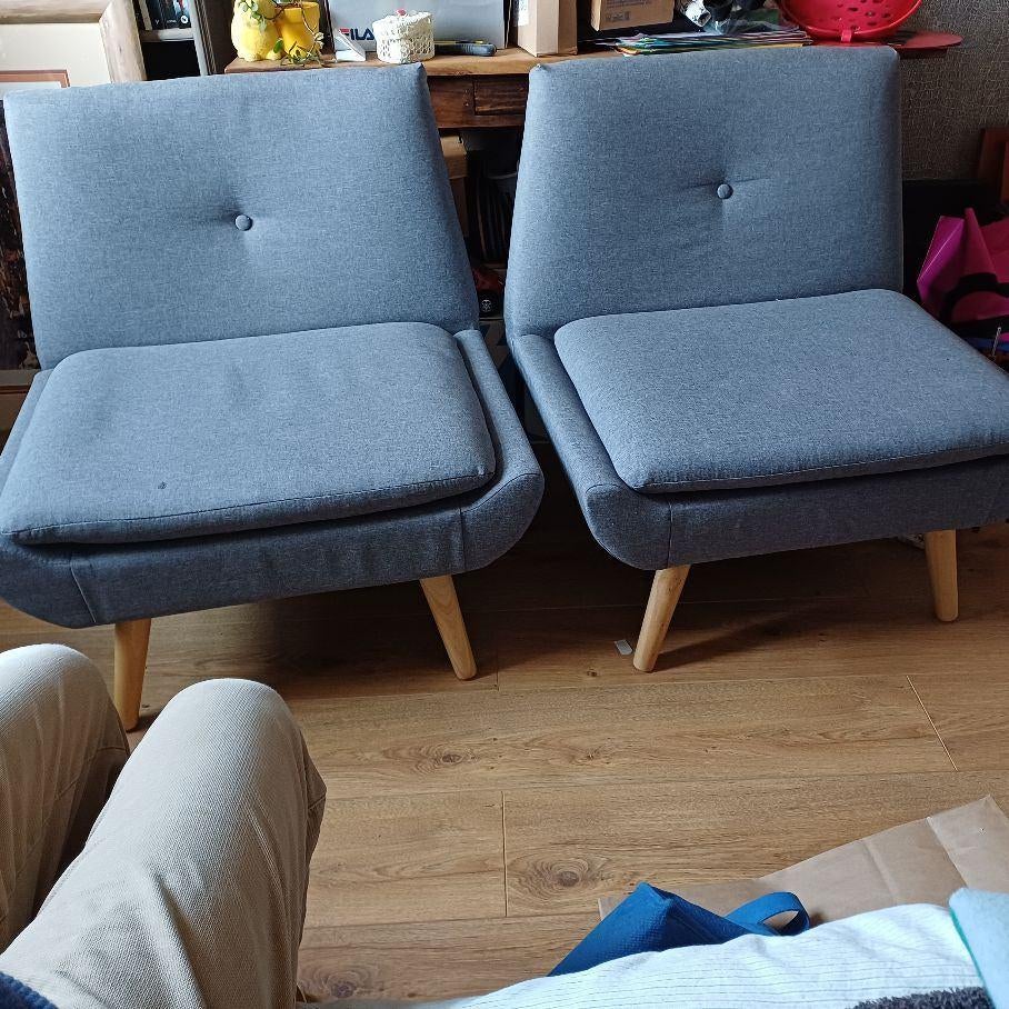 Fauteuils 2, Ophalen, Minder dan 75 cm, Zo goed als nieuw, Stof