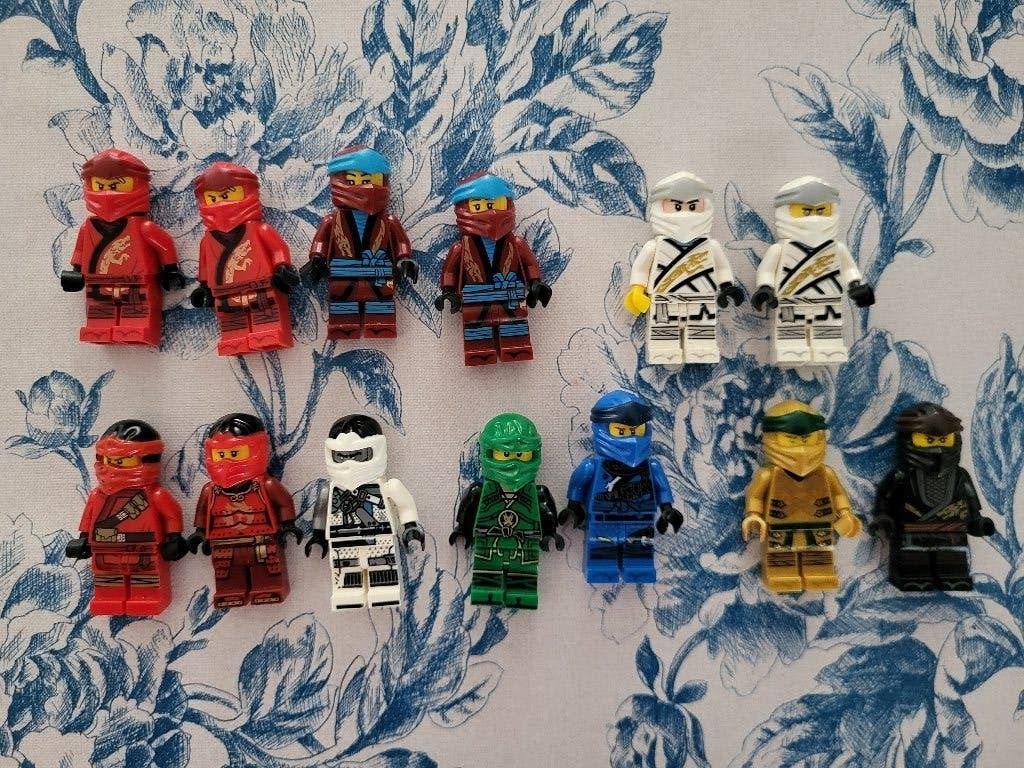 LEGO Ninjago minifiguren – Set van 13 originele ninja's, Gebruikt, Lego, Ophalen of Verzenden, Minifiguur