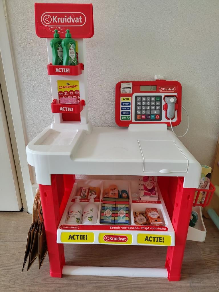 Kruidvat Speelgoed kassa met Accessoires, Ophalen, Zo goed als nieuw, Jongen of Meisje