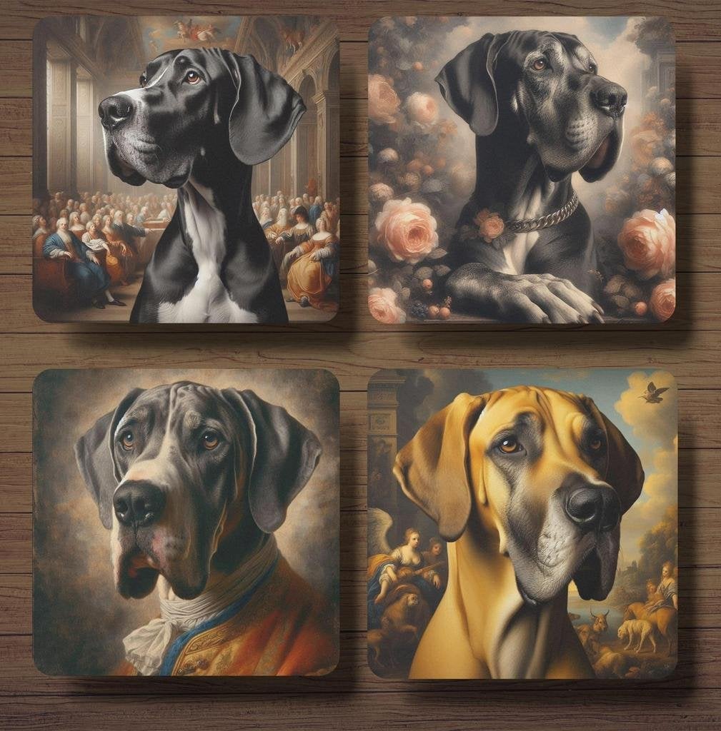 Duitse Dog Barok onderzetters met houder, Ophalen of Verzenden, Nieuw