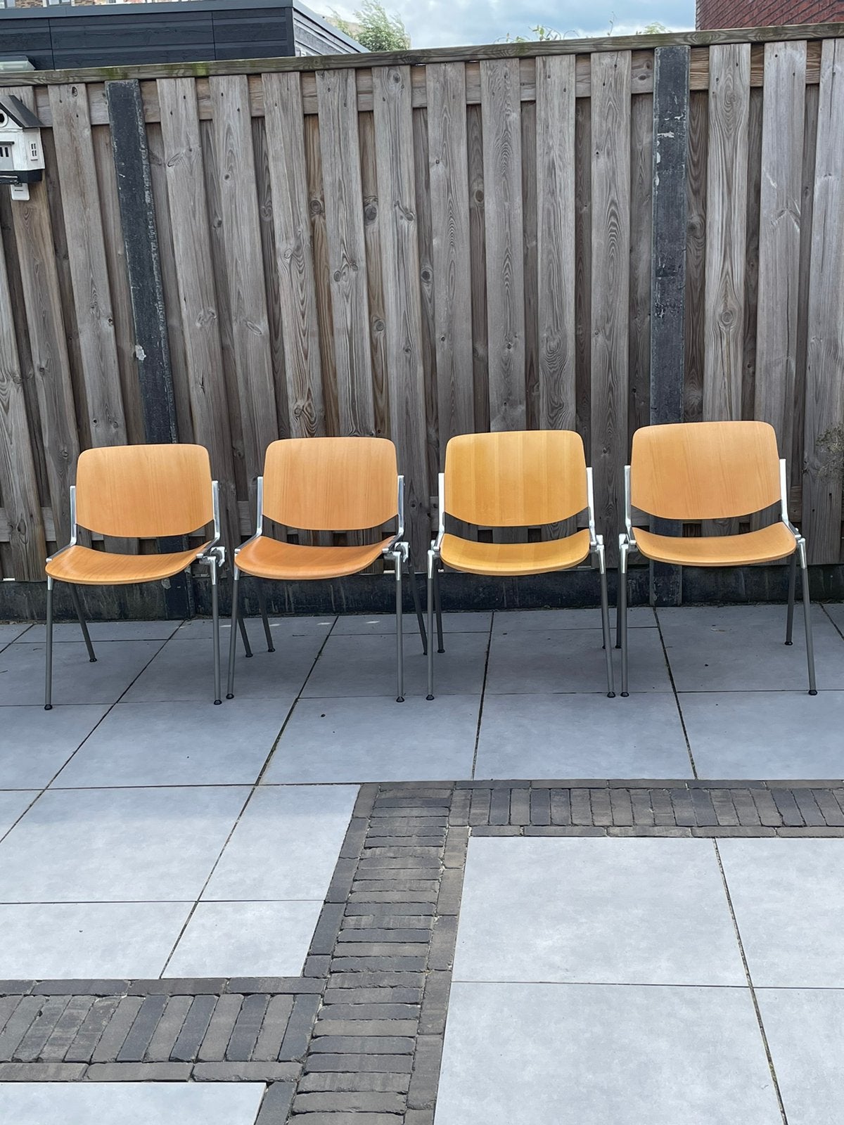 4 houten Castelli DSC 106 stoelen, Ophalen, Gebruikt, Overige kleuren, Vier