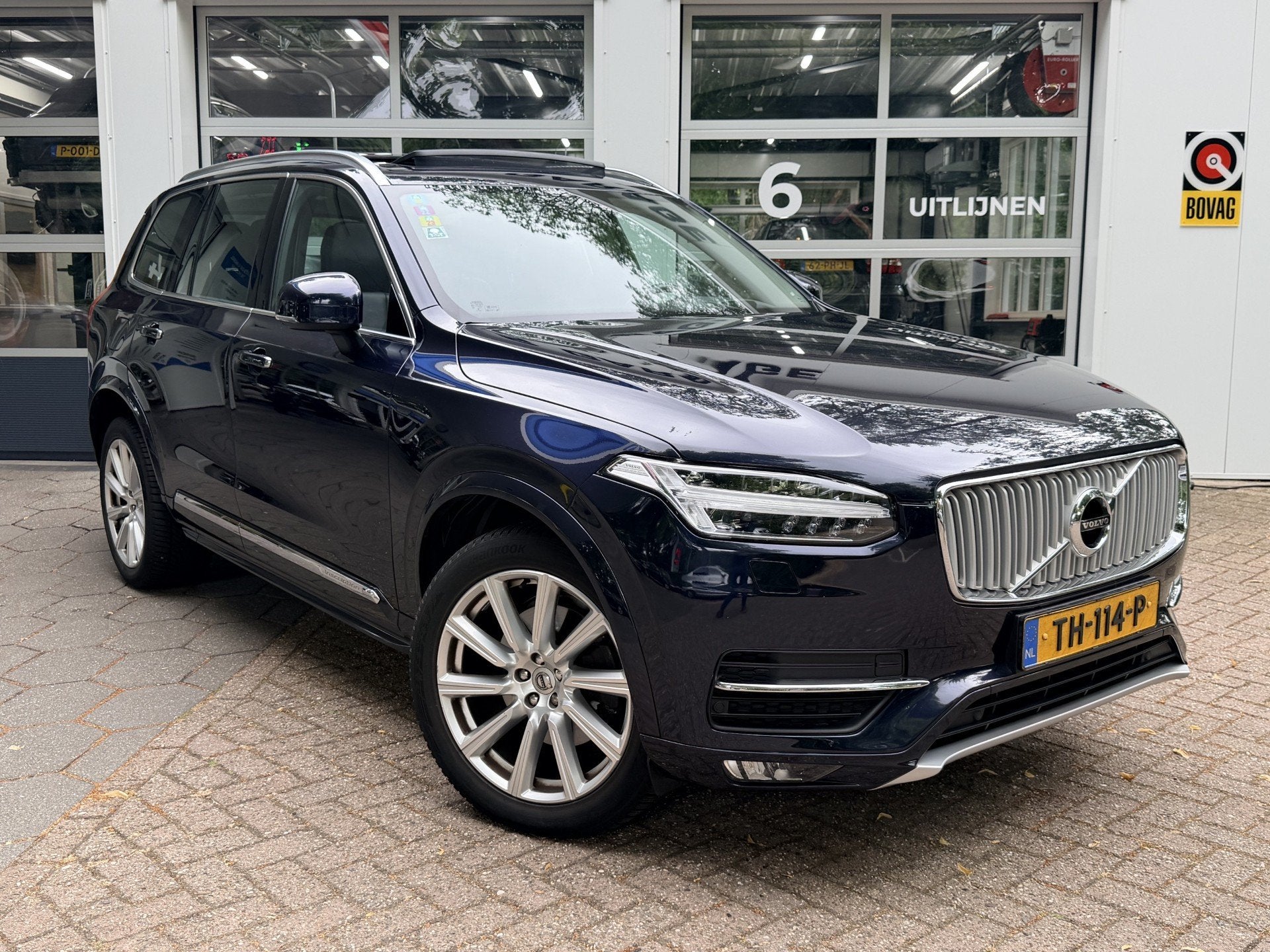 Volvo XC90 2.0 T5 AWD Inscription Luxury-Line 7-Pers/ Panoda, Gebruikt, 4 cilinders, Blauw, 7 stoelen