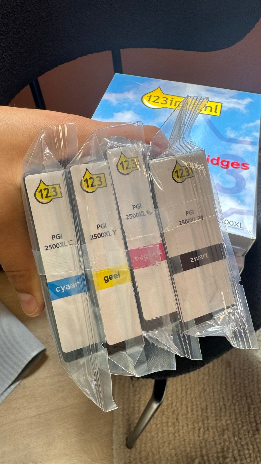 Inktcartridges 4 kleuren (PGI-2500XL) - 6 dozen nieuw, Verzenden, Nieuw, Cartridge