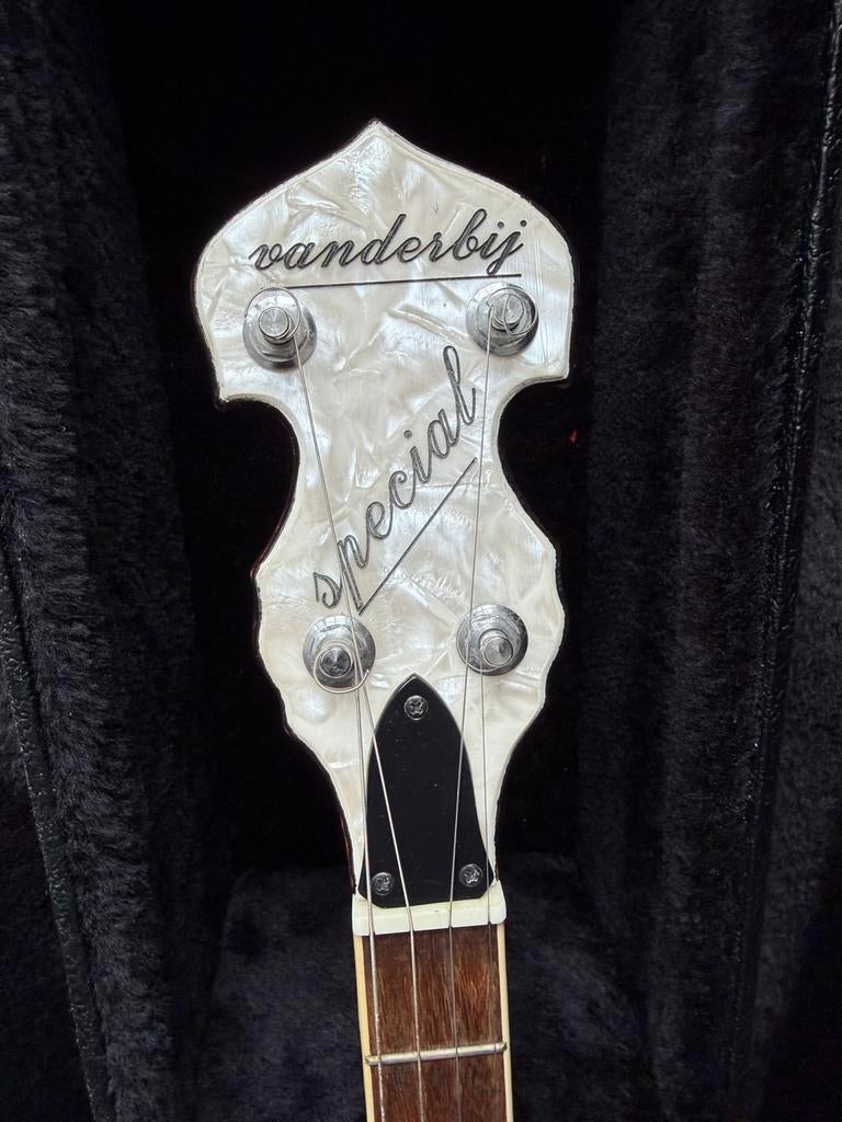Van der Bij Banjo handgebouwd, perfecte staat, nieuw vel, Muziek en Instrumenten, Snaarinstrumenten | Banjo's, Ophalen, Gebruikt