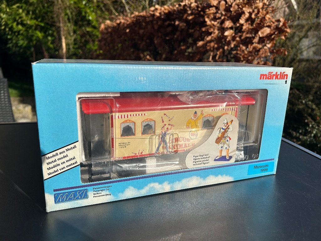 Marklin Spoor 1 54881 Museumwagen 1999 Circus Maxi Clown, Wisselstroom, Ophalen of Verzenden, Märklin, Nieuw