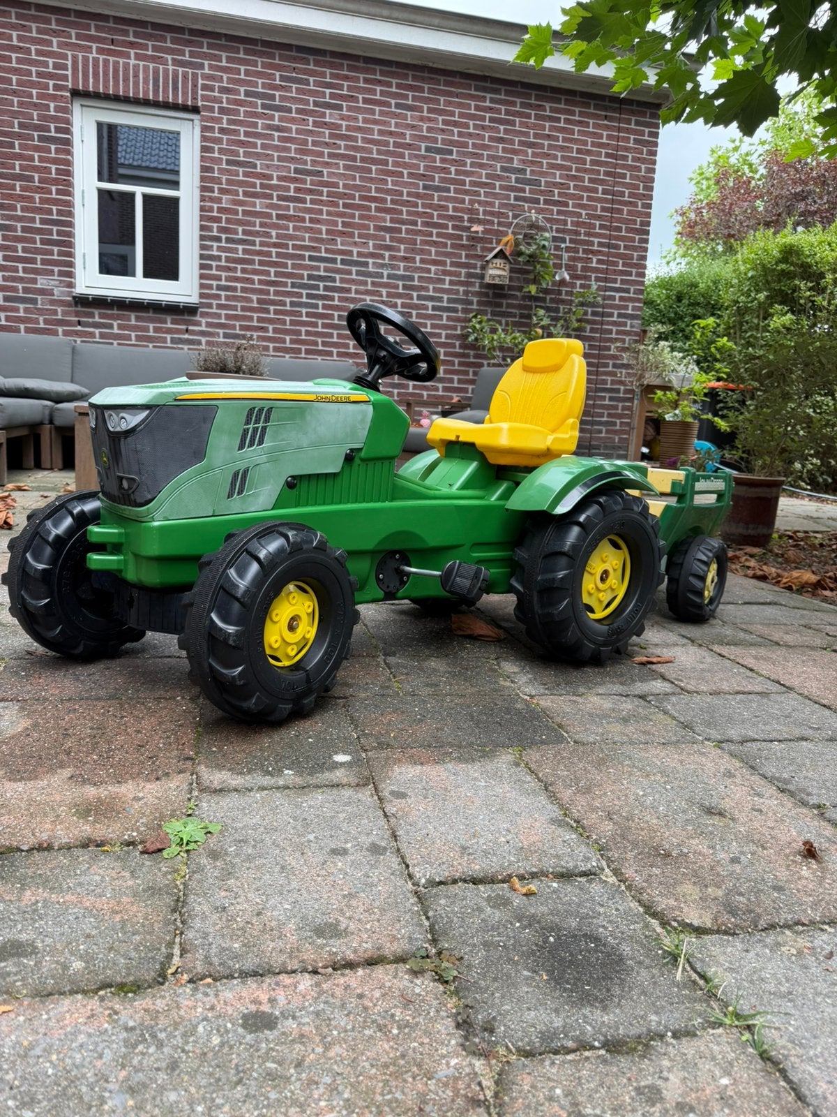 Traptrekker John Deere, Kinderen en Baby's, Speelgoed | Buiten | Skelters, Ophalen, Gebruikt, Overige merken