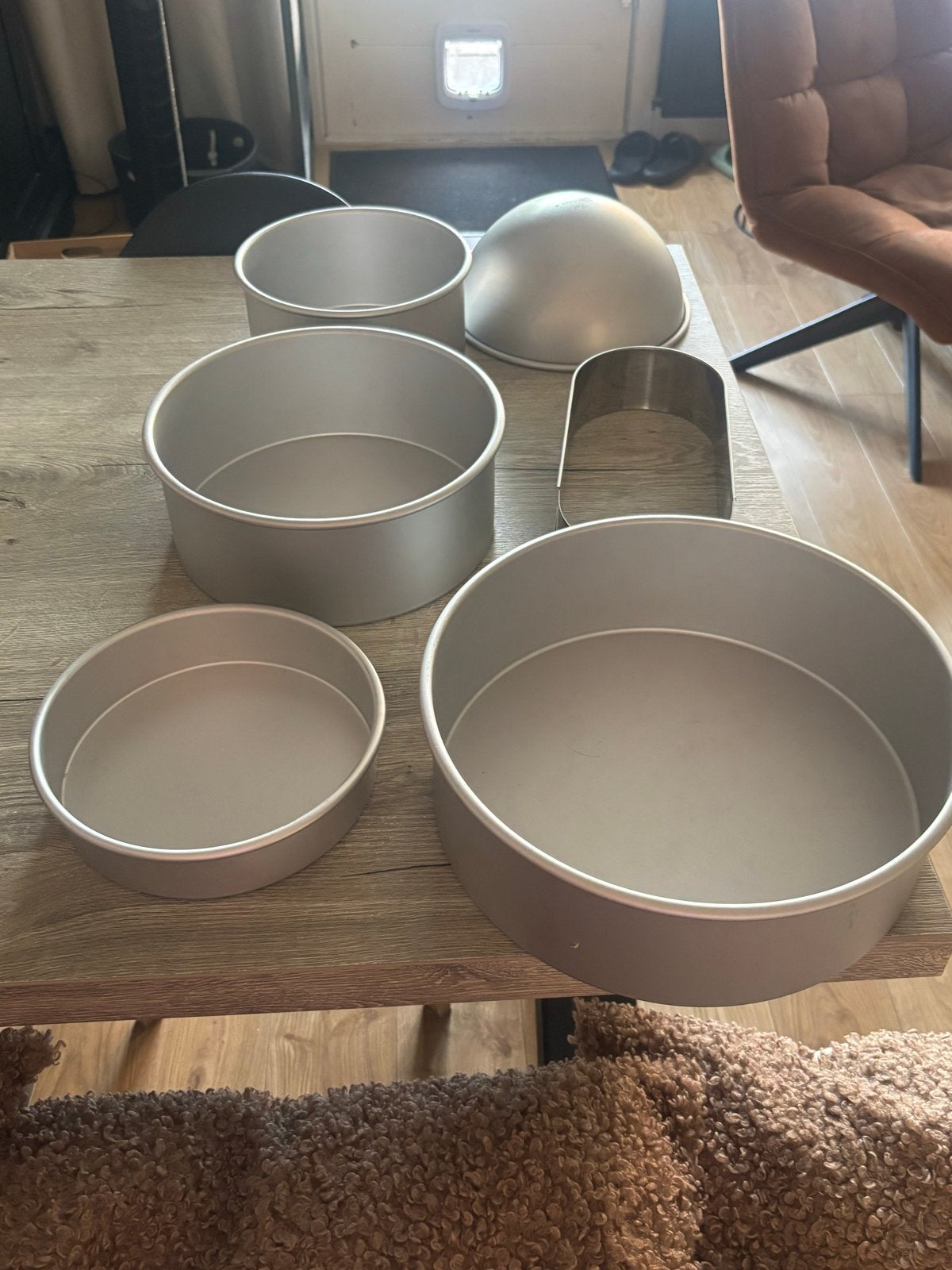 Diverse Bakvormen Set - Aluminium, Ophalen, Zilver, Metaal, Overige merken