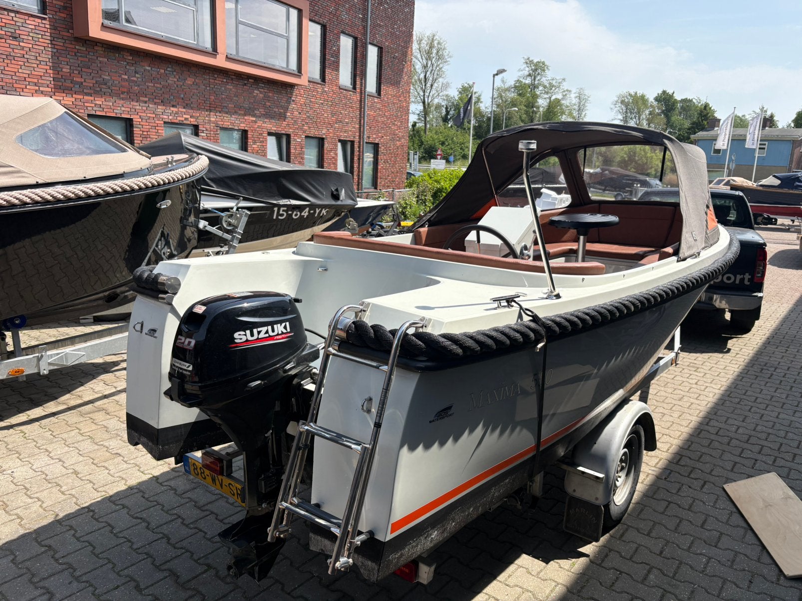 Maxima 550 met Suzuki DF20, Ophalen, Buiskap, Zo goed als nieuw, Maxima