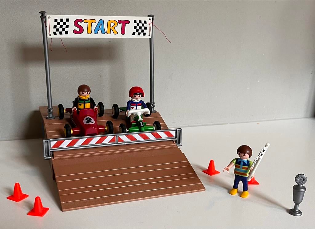 Playmobil CompactSet Gocart race - 4141, Ophalen of Verzenden, Zo goed als nieuw