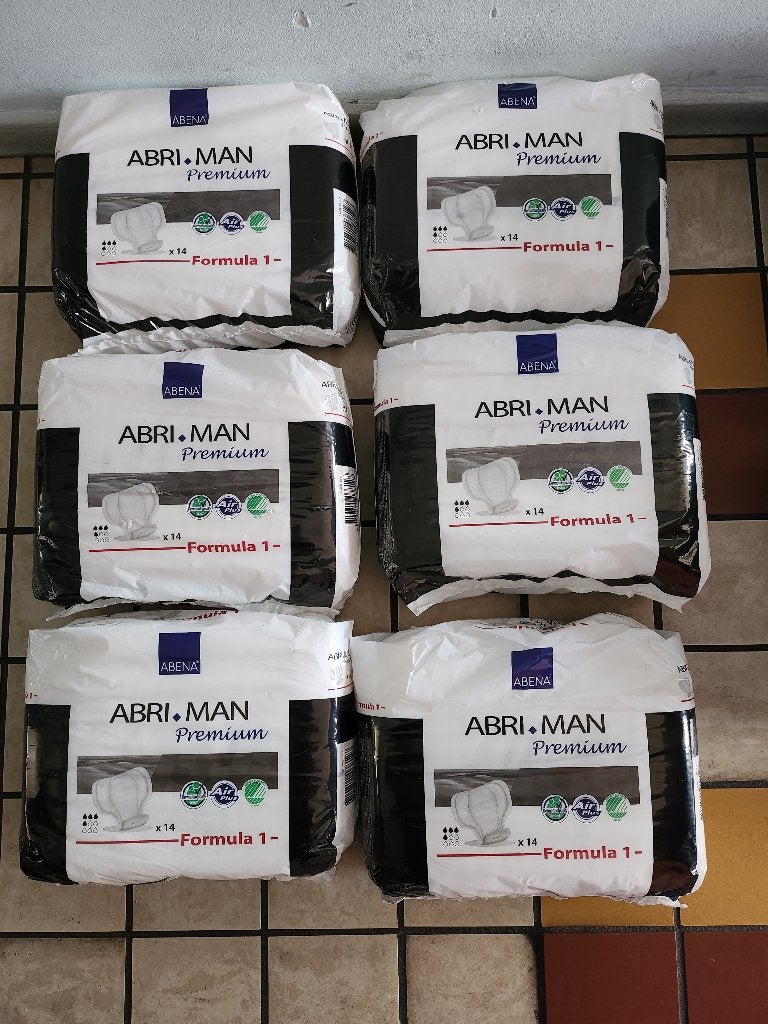 6 Pakken ABENA Abri Man Incontinentieverband F1, Ophalen of Verzenden, Nieuw