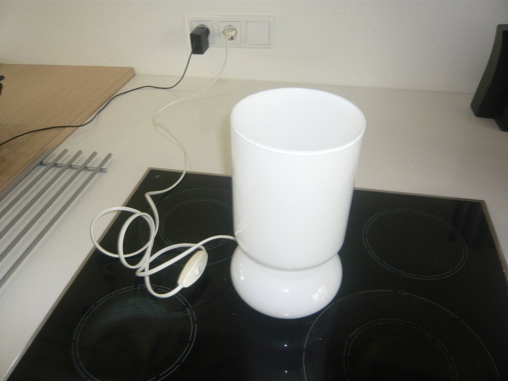 Tafellamp Ikea Lykta, Vintgage, Ophalen of Verzenden, Minder dan 50 cm, Glas