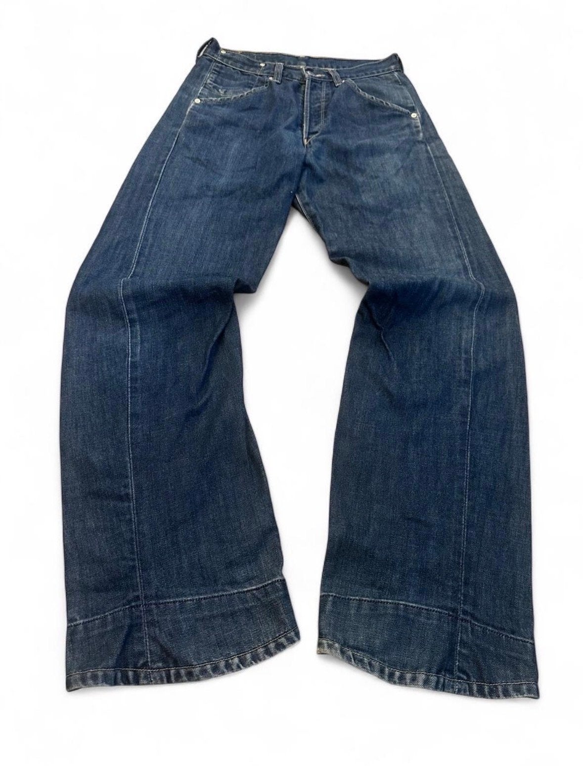 Levi's Engineered Jeans 843 Twisted Leg Y2K Wide Leg, Ophalen of Verzenden, Gedragen, Blauw, W32 (confectie 46) of kleiner