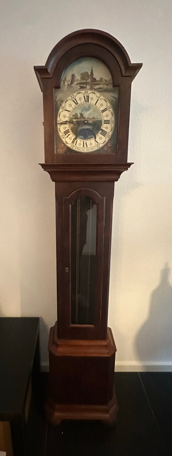 Antieke staande klok (werkend), Ophalen