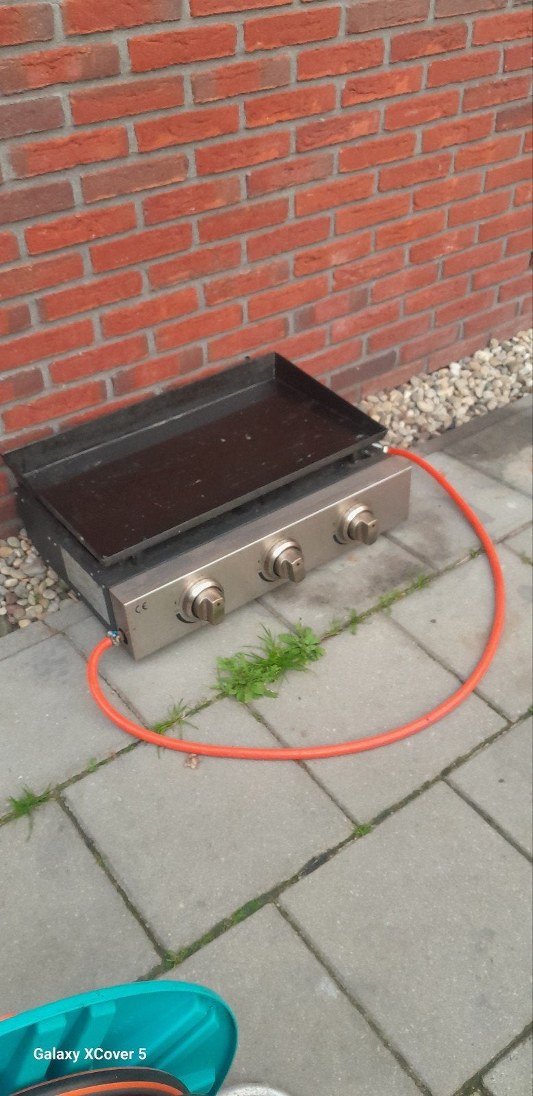 Gas bakplaat met 3 branders, Ophalen of Verzenden, Gebruikt, Onbekend