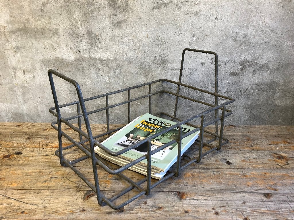 Stoere zware stalen manden met handvat! per stuk te koop!, Ophalen of Verzenden, Gebruikt