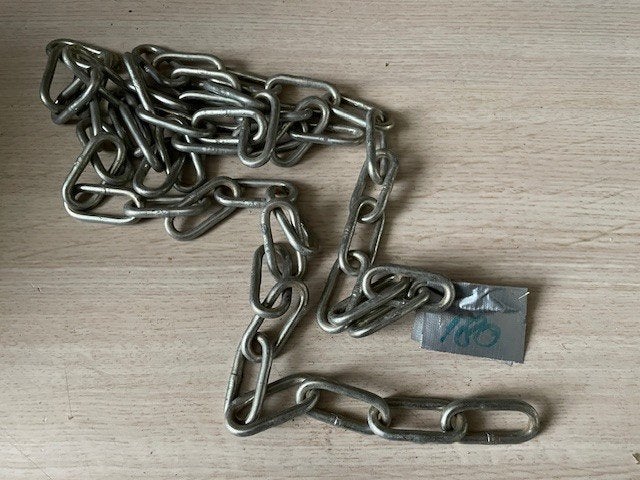 Nr.267: Ketting 1.80 m, fietsketting, kettingslot, Ophalen of Verzenden, Zo goed als nieuw, Kettingslot