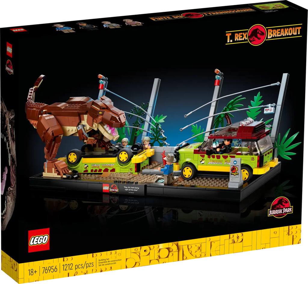 Lego 76956 T-Rex ontsnapping Jurassic Park, Lego, Nieuw, Ophalen of Verzenden, Complete set