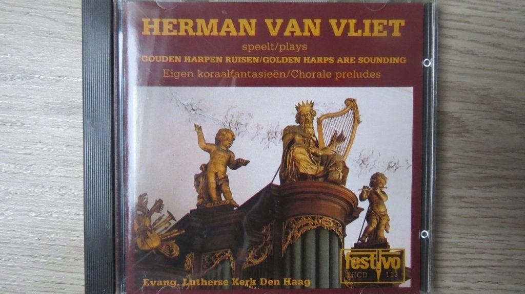 Cd orgel: Herman van Vliet speelt Gouden harpen ruisen, Ophalen of Verzenden, Zo goed als nieuw, Gospel