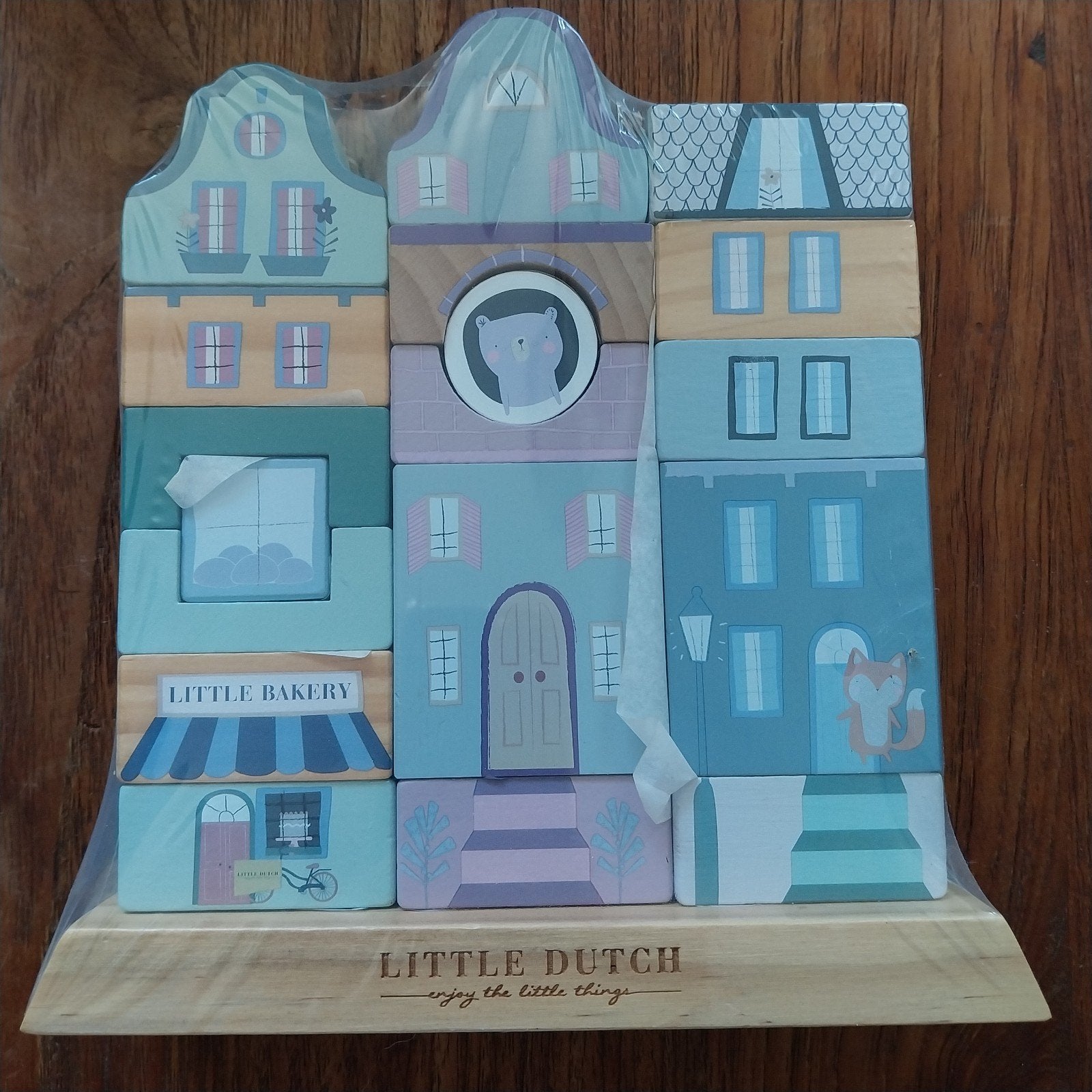 Little Dutch Houten Stapelblokken Huisjes, Ophalen of Verzenden, Nieuw, Overige merken