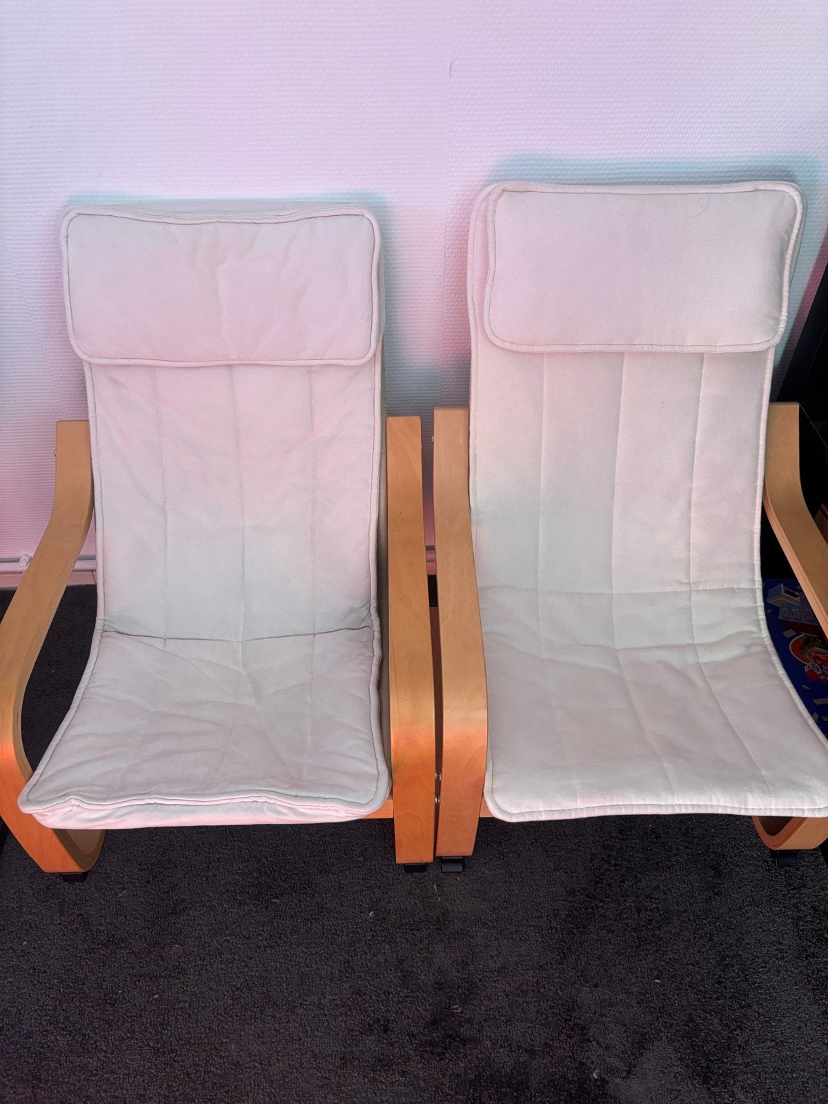2 IKEA kinderstoelen (ook los te koop), Ophalen, Gebruikt, Twee, Wit