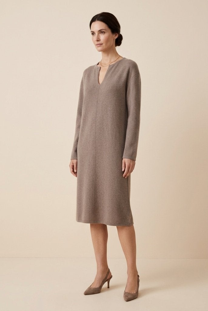 Natan wollen jurk greige maat 3 oversized wool dress, Kleding | Dames, Maat 38/40 (M), Verzenden, Zo goed als nieuw, Grijs