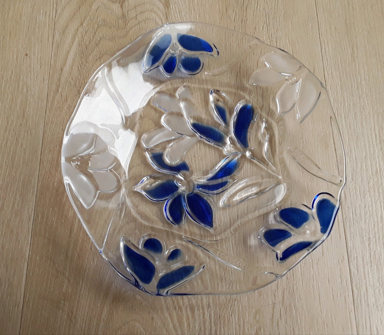 Glazen schaal, Walter Glass, 21cm doorsnee, Ophalen of Verzenden, Overige stijlen, Glas, Schaal of Schalen