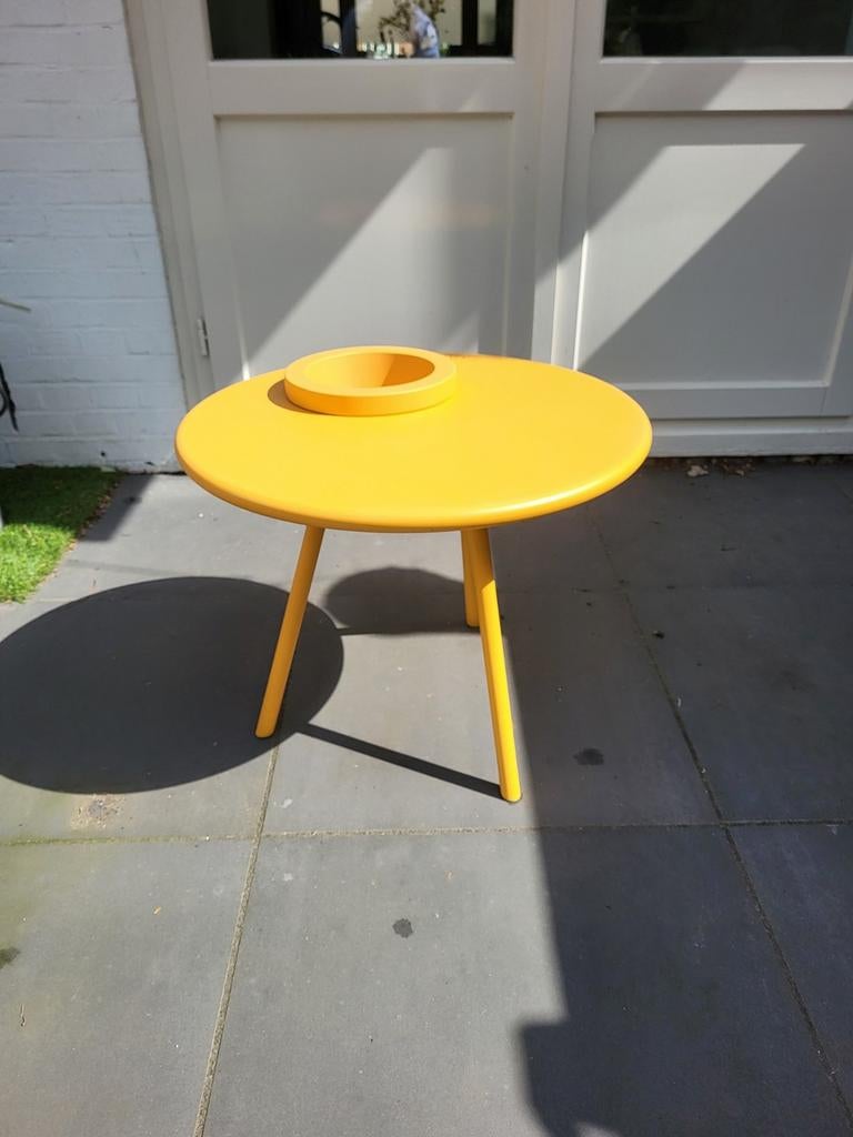 Fatboy bijzettafeltje Bakkes, Minder dan 55 cm, Gebruikt, Metaal of Aluminium, Rond