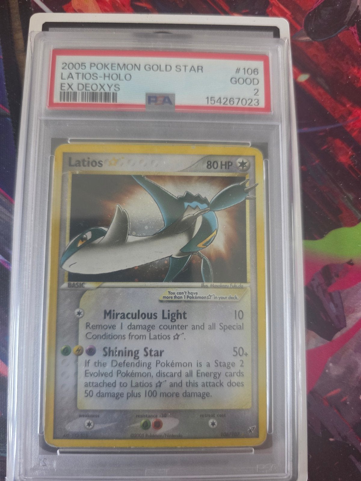 Pokemon Latios Goldstar PSA 2!, Hobby en Vrije tijd, Verzamelkaartspellen | Pokémon, Ophalen of Verzenden, Nieuw, Losse kaart